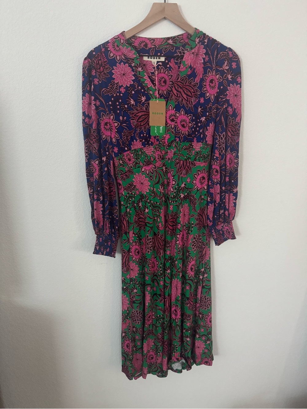 Boden Ivy Floral Smocked Midi Dress New With Tags - 6P - Picture 4 of 11
